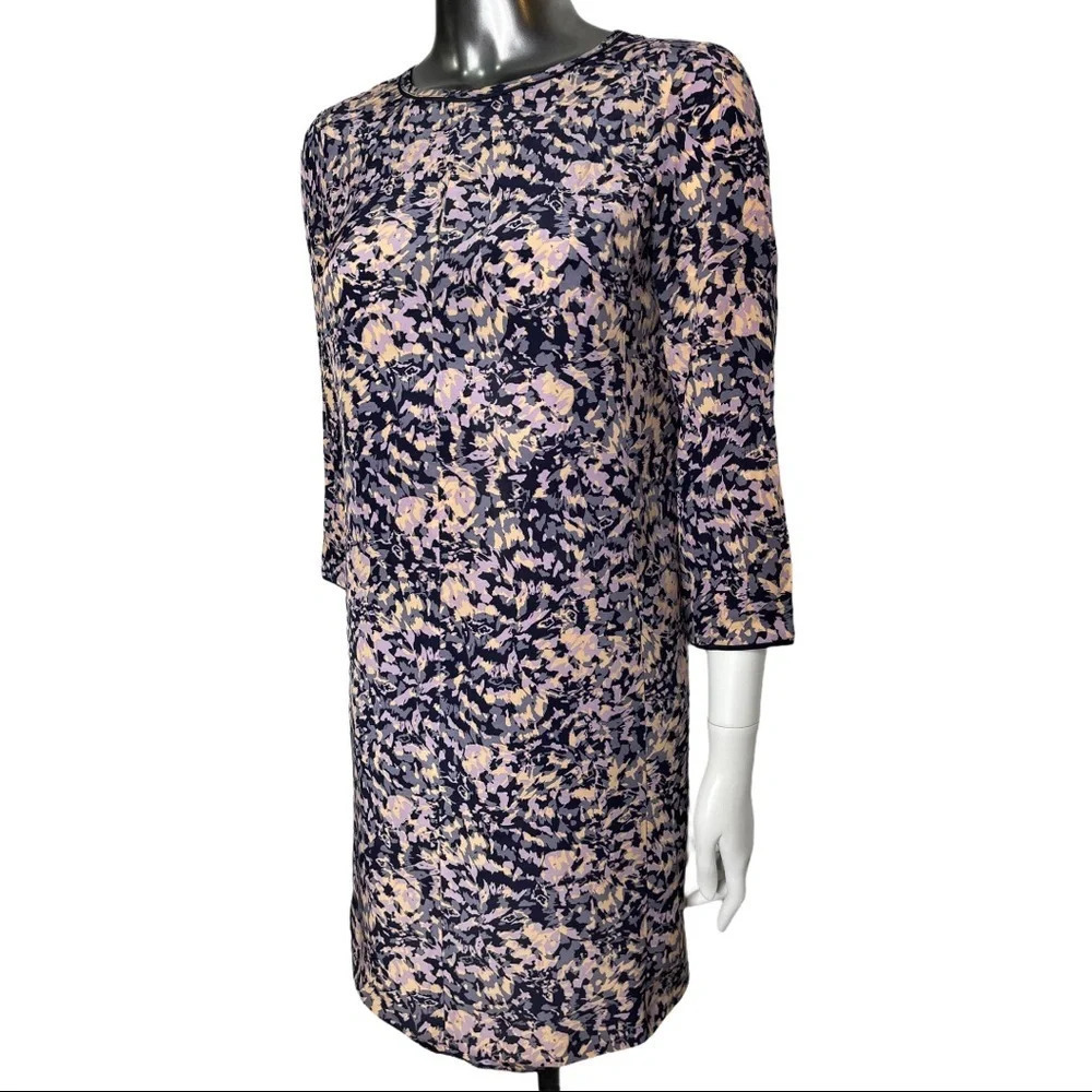 Club Monaco Dress Silk Long Sleeve Sheath Dress Size 00 - Picture 3 of 5